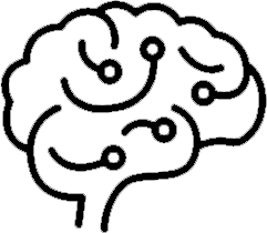 brain icon with circle points inside